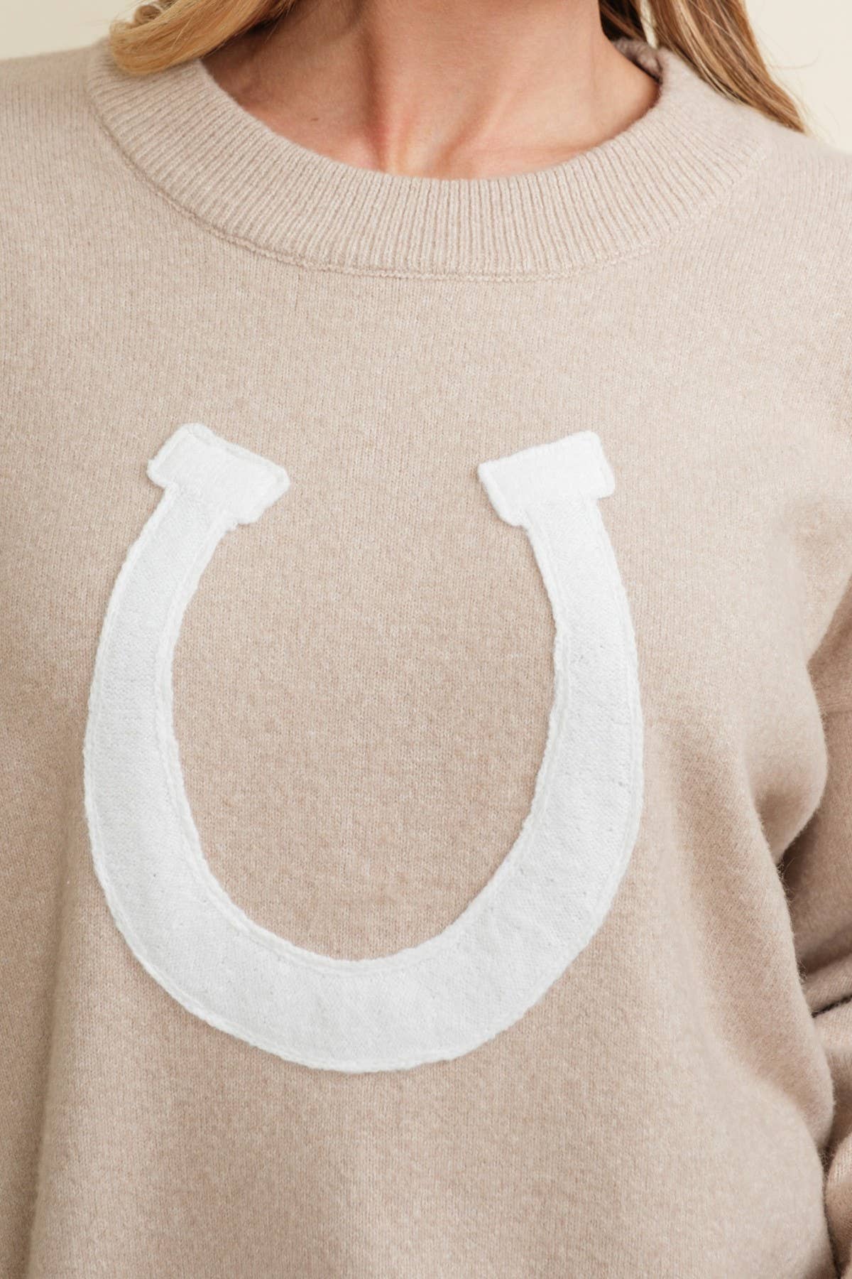 Oversized Horse Shoe Sweater
