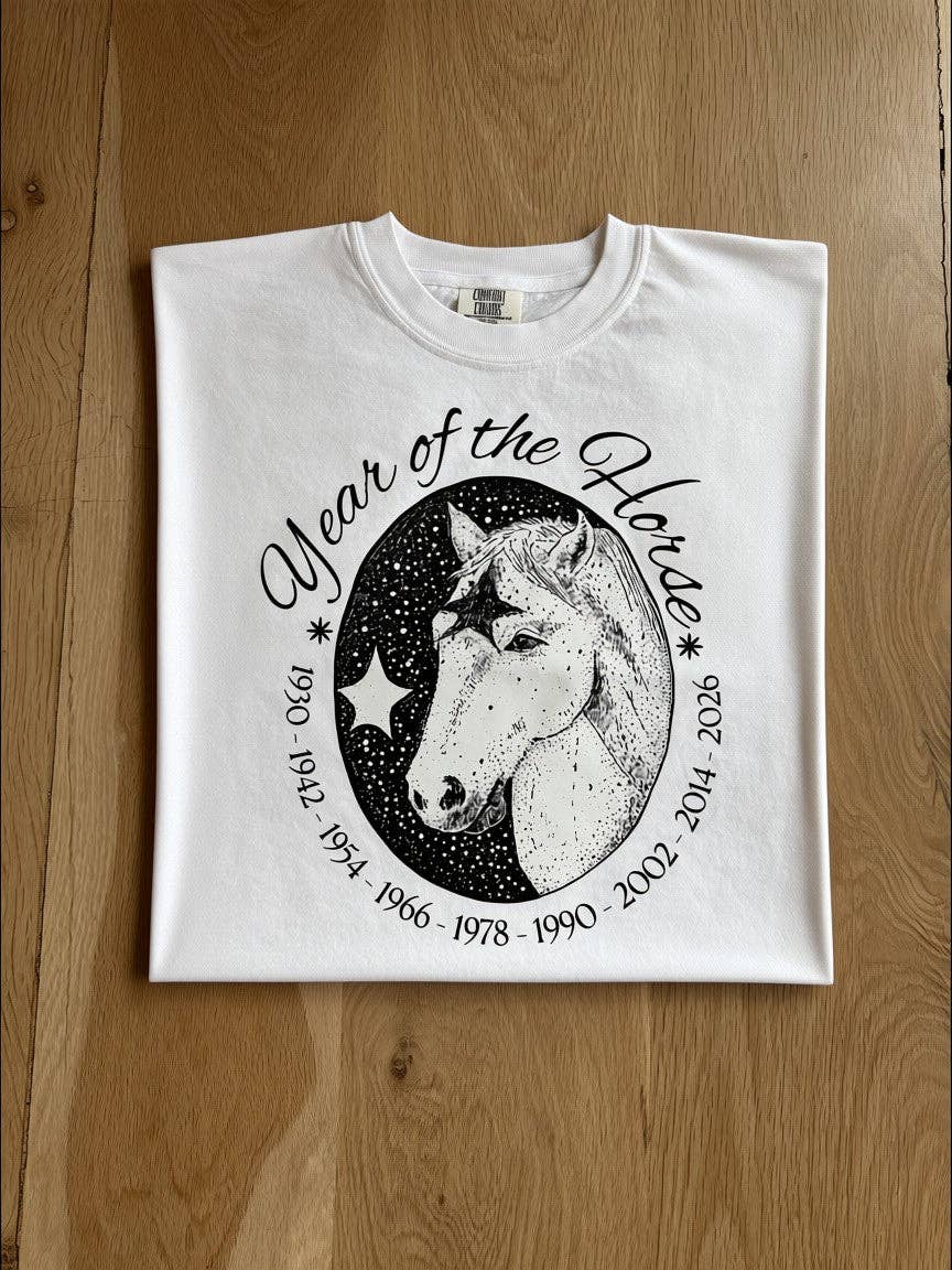 Year of the Horse Cropped Tee